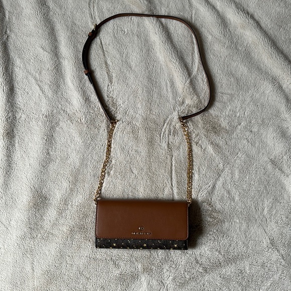 Michael Kors New Without Tags Large Wallet on a Chain Crossbody Clutch P… - Picture 2 of 11